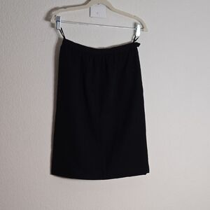 Saint Laurent Classic Black Pencil Skirt